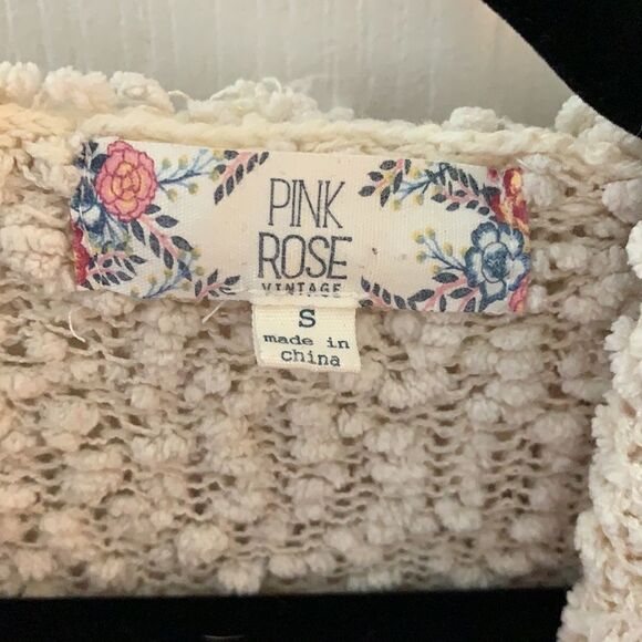 Pink Rose Hooded Cardigan With Pockets - Picture 2 of 3